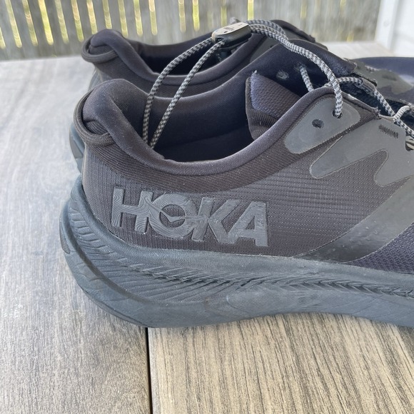 Hoka One Transport Wide Running Shoes Men 9.5 EE Black Trail Sneakers Gorpcore‎